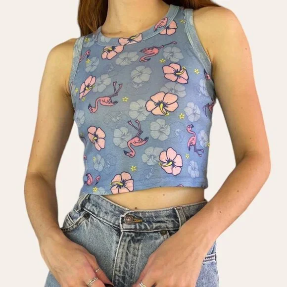 Y2k flamingo graphic cropped tank - Circo (XS) - Picture 2 of 7